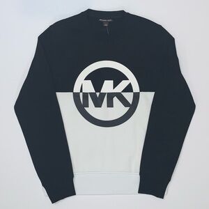 Michael Kors Men’s Color-Block Logo Cotton Blend Sweatshirt-Size M New
